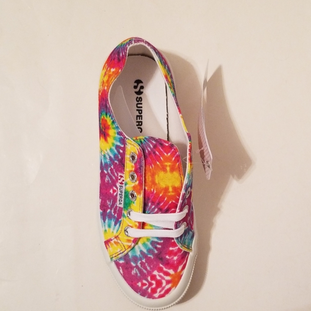 !! FLASH !! SALE SuperGa Tie-Dye Canvas Sneakers - Picture 4 of 4